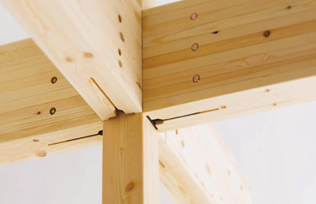 柱と梁の接合部